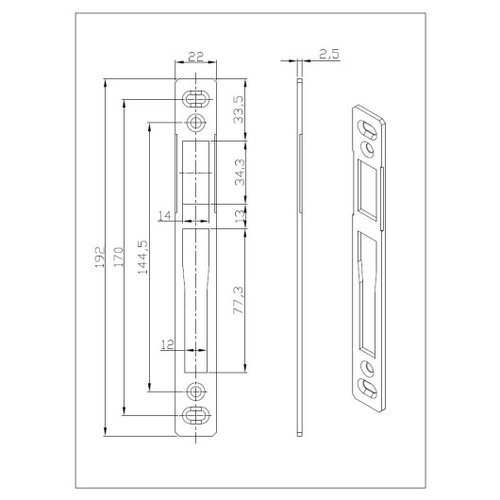 Technical drawing Strike Sonico